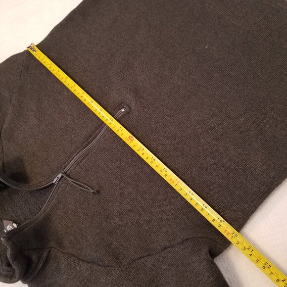 MEC Polartec Fleece Grey Women Half Zip Sweater Knit Pullover with Collar Medium - Picture 9 of 9